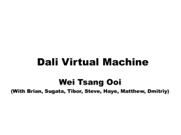 Dali Virtual Machine.