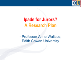 iPads for Jurors? A Research Plan ( PPTX, 725.39 KB
