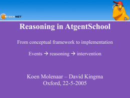 Appendix F 22 May 11-50 Reasoning at AtGentSchool (Ontdeknet).ppt