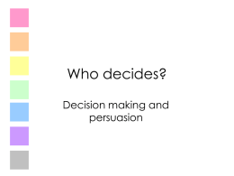 who decides