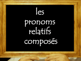french relative pronouns compound