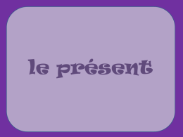 french present tense