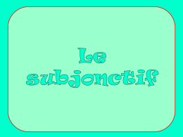 french subjunctive