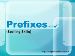prefixes re