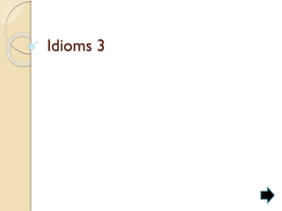idioms 3