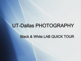 UTD black and white lab intro-powerpoint