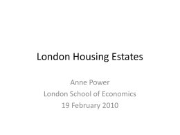 London Housing Estates