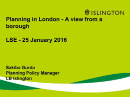 LSE Presentation - a view from a London Borough
