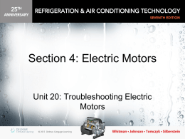 troubleshooting motors
