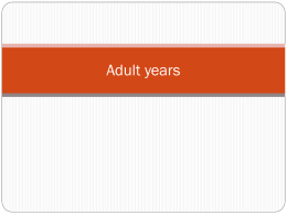 13 Adult years