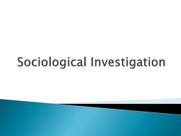02Sociological Investigation