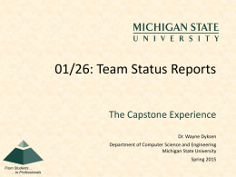 status report presentation template