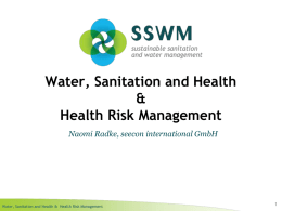 RADKE 2013 Water Sanitation and Health_Health Risk Management_130827