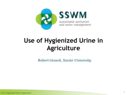 GENSCH 2010 Use of Hygienized Urine