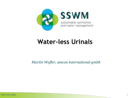 WAFLER 2010 Water-less Urinals