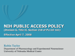 NIH Public Access-Robin Taylor