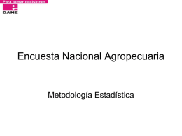 Encuesta Nacional Agropecuaria 2011