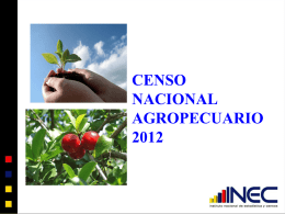 Ecuador - Censo Nacional Agropecuario 2012