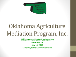 (Oklahoma Ag Mediation Program -PPT)