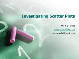 scatter plots II
