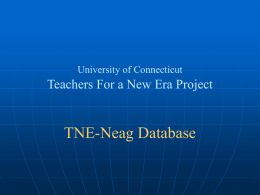TNE-Neag Database