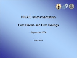 Instrumentation Cost Drivers