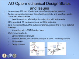AO_Opto-mechanical__and_RTC_Design_Status_and_Issues.ppt
