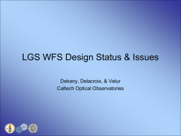 LGS WFS Status