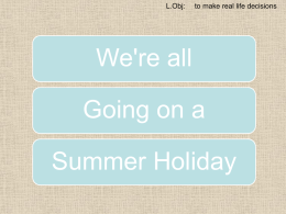 Holiday Introduction PowerPoint