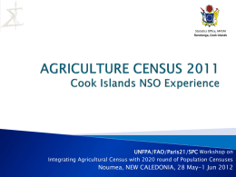 Agricultural Census 2011 (NSO experience)