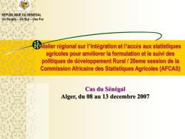 Wane-Presentation Atelier et AfCAS_SENEGAL.ppt