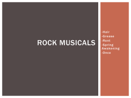 The Rock Musical