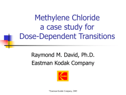 HESI Project Committee on Dose-Dependent Transitions in Mechanisms of Toxicity Teleconference: Part 3 of 3