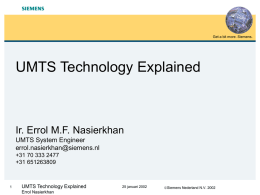 UMTS Technology Explained