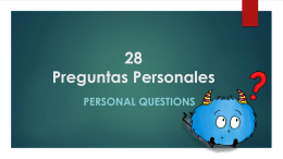 preguntas personales