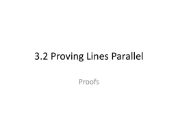 Lesson 3.2 Proofs