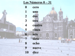 Los numeros 0-31