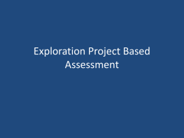 Exploration Project Directions