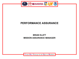 Performance Assurance