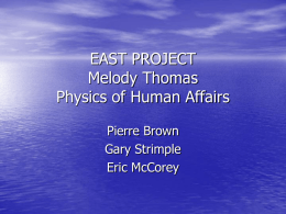 EAST PROJECT
