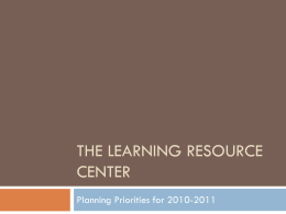 Learning Resource Center