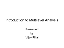 Introduction to Multilevel Analysis pptx (730kb)