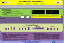 Hacker Detection: Jamming a WSN