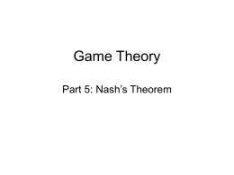 Part 5 - Nash's Theorem