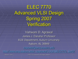 Lecture 6: Verification