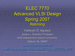 Lecture 19: Retiming