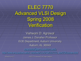 Lecture 3: Verification