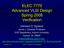 Lecture 3: Verification