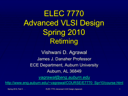 Lecture 6: Retiming