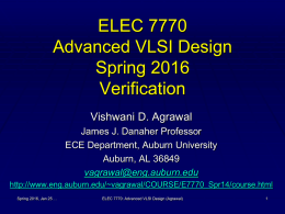 Lecture 3: Verification
